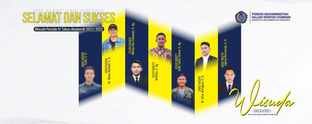 Selamat Wisuda IV 2022 sip