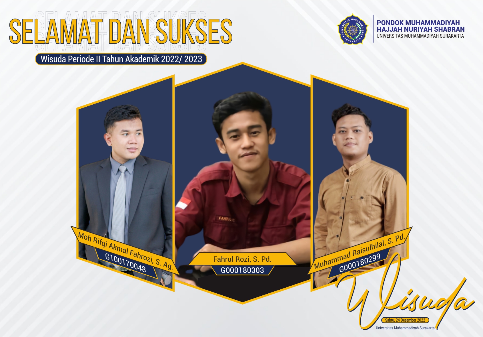 Wisuda II 2022 2023 Pondok Shabran UMS