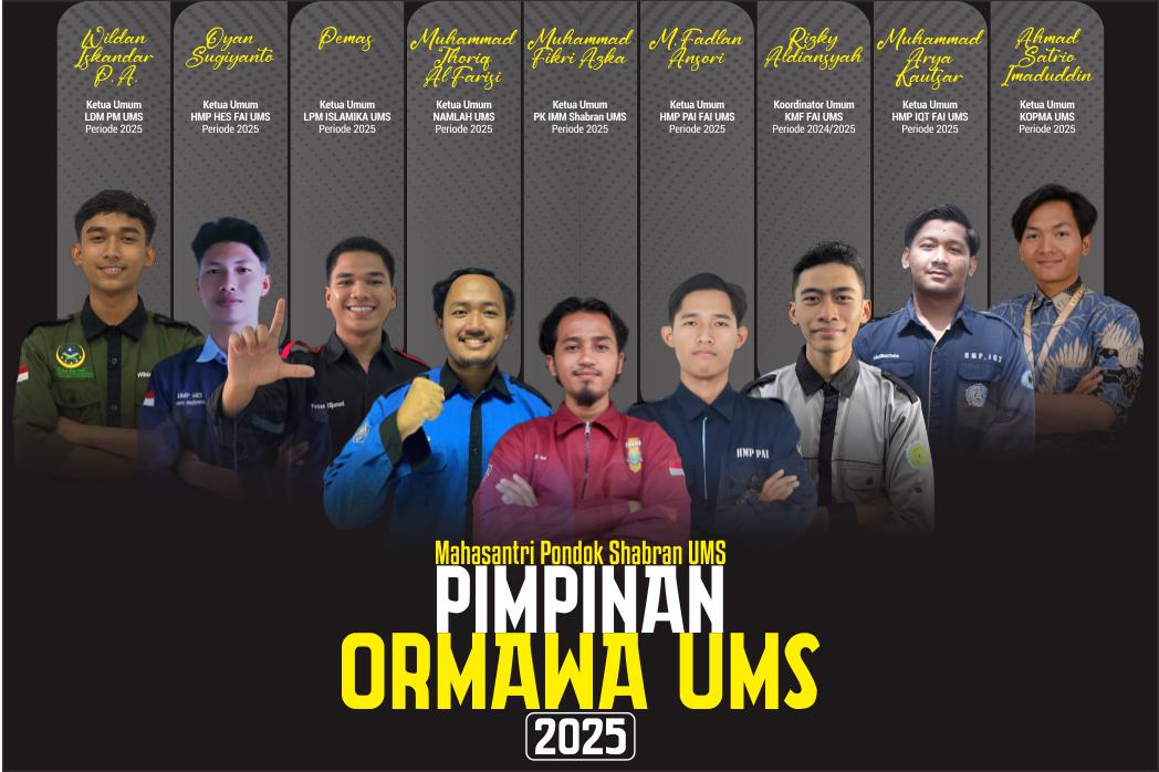 Ketum Ormawa Pondok Shabran UMS 2025 Ketum Ormawa Pondok Shabran UMS 2025