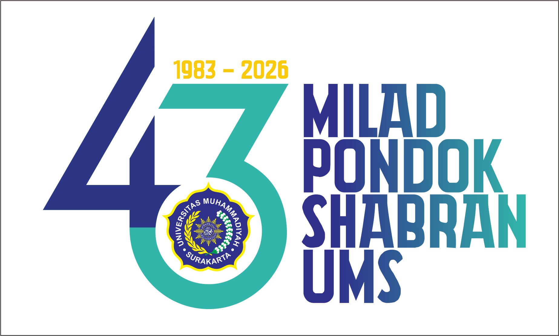 Logo Milad 43 Pondok Shabran 2026 rev Logo Milad 43 Pondok Shabran 2026 rev