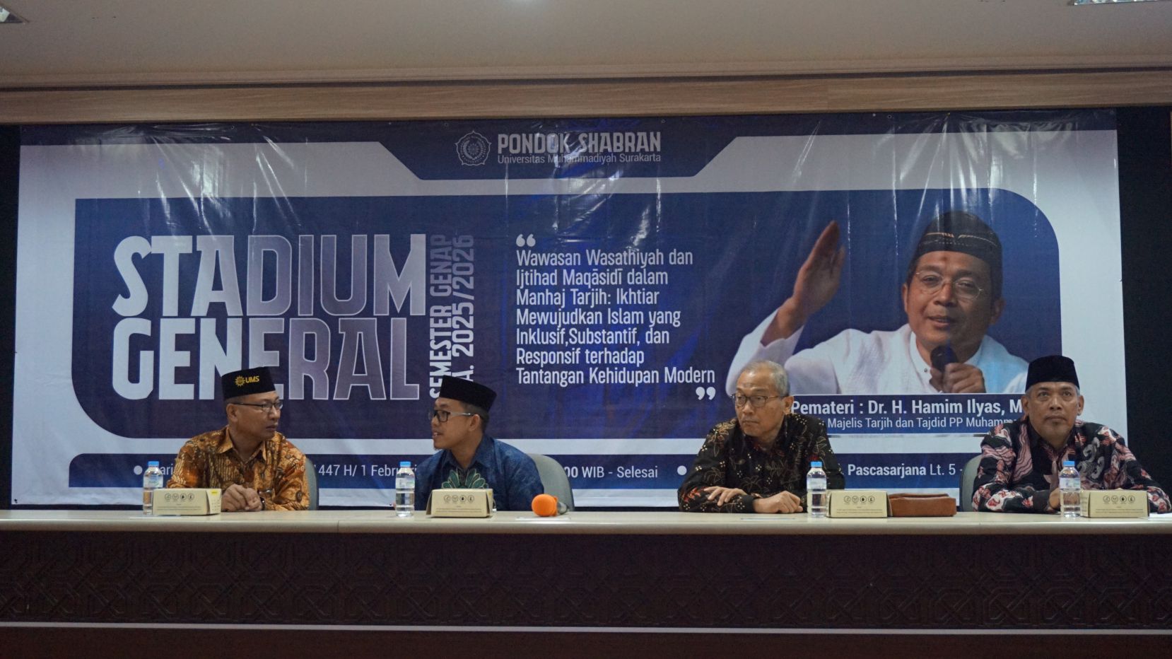 Stadium General Pondok Shabran UMS Gasal 2025 2026 pembicara