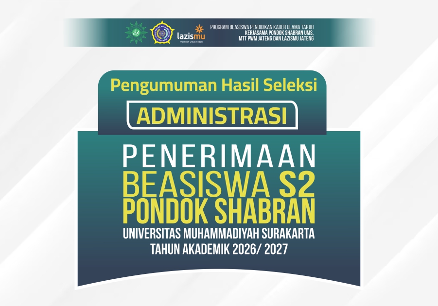 Pengumuman PMB S2 Pondok Shabran UMS 2026 2027 website